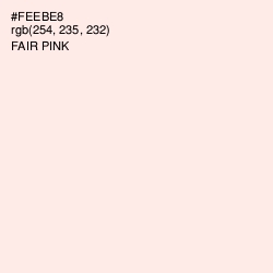 #FEEBE8 - Fair Pink Color Image